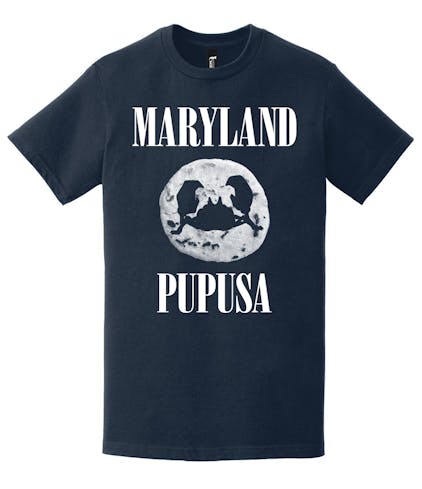 "Maryland Pupusa" T-Shirt Navy (Small)