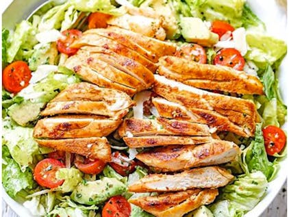 Sliced Chicken Cutlet Salad